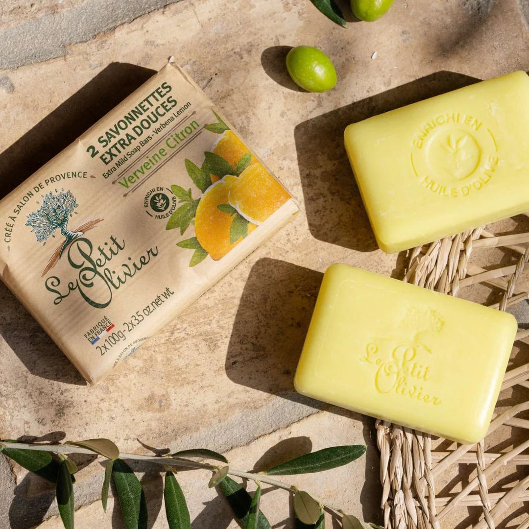 Le Petit Olivier - savon extra doux au parfum de citron (2 x 100 g)