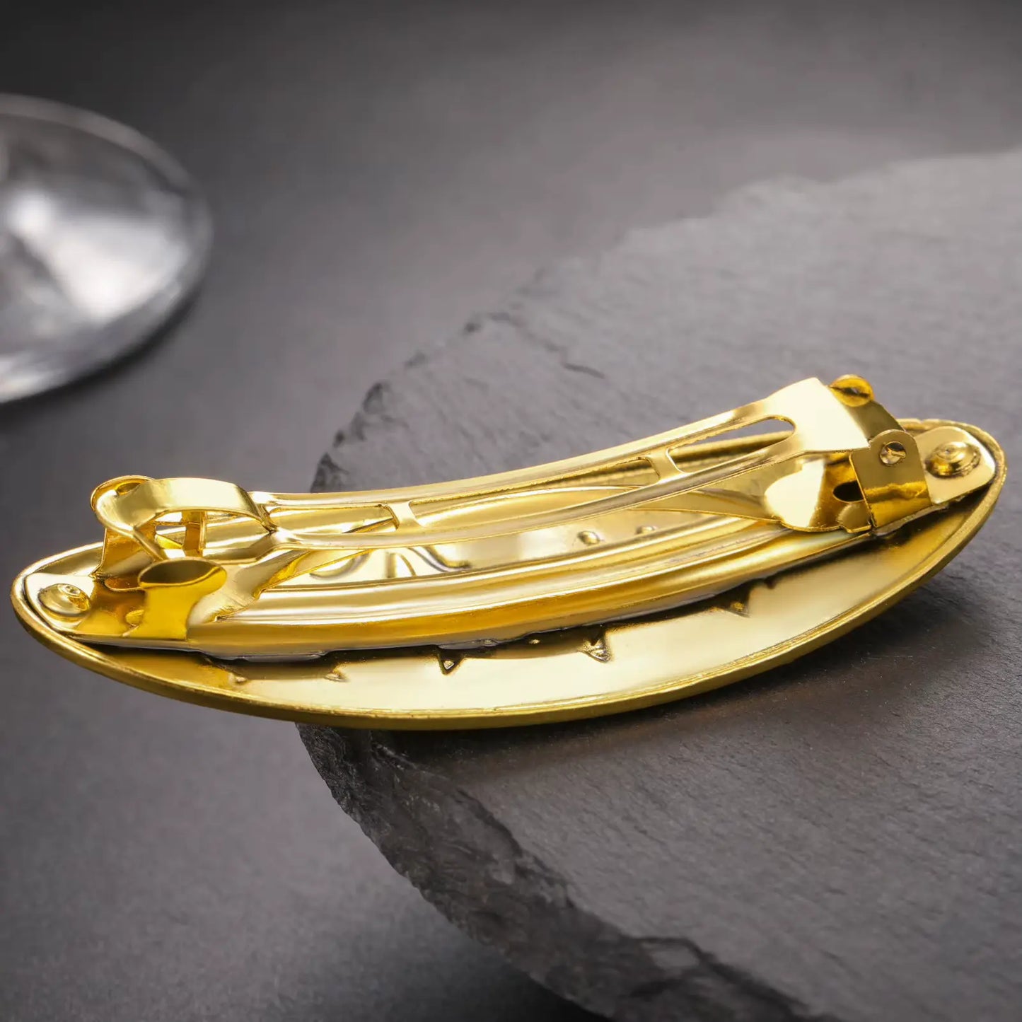 Pince à cheveux chats, bijou en acier inoxydable doré