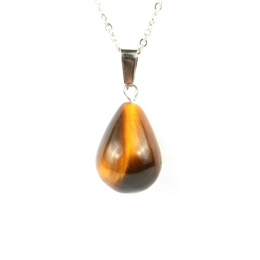 Collier Oeil De Tigre Cameron en Acier Inoxydable Collier Oeil De Tigre Cameron en Acier Inoxydable