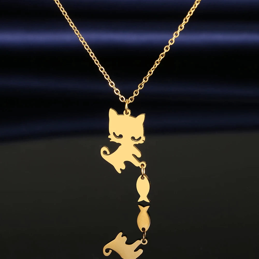 collier chat attrape poisson