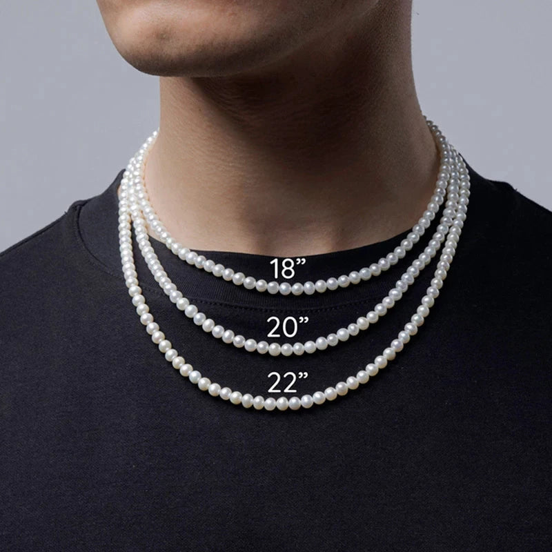 18 Carats Collier Homme Ras Du Cou Bijoux Collier Ras De Cou Perle