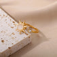 Bague Soleil, bijou en acier inoxydable et en pierre naturelle