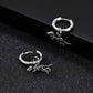 Boucles d'oreilles minimalistes Squelettes de dinosaure, bijou en alliage plaqué argent