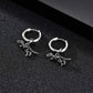 Boucles d'oreilles minimalistes Squelettes de dinosaure, bijou en alliage plaqué argent