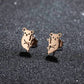 Boucles d'oreilles Koalas, bijou en acier inoxydable doré