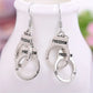 Boucles d'oreilles Menottes, bijou en acier inoxydable