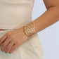 Bracelet Feuillage ajouré, bijou en plaqué or