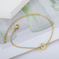 Bracelet Soleil ajouré, bijou en acier inoxydable doré