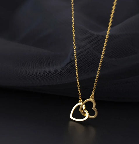 Collier 2 cœurs argent personnalisé femme : Graver vos sentiments Collier 2 cœurs argent personnalisé femme : Graver vos sentiments