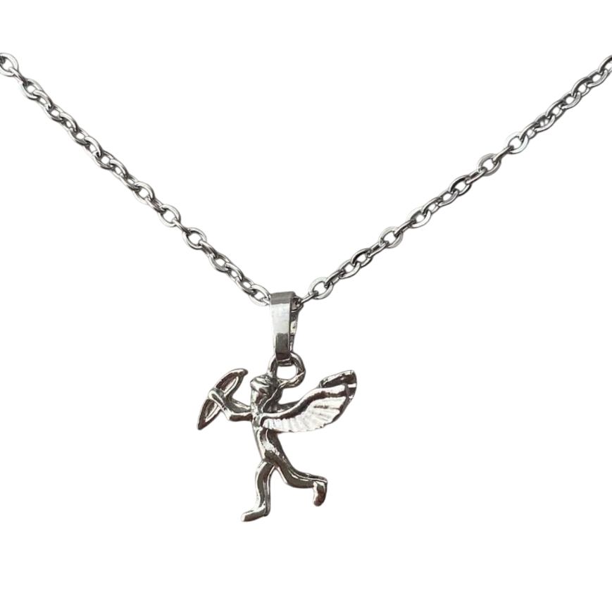 Cupid pendant necklace, stainless steel jewelry
