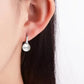 Boucles d'oreilles de perles d'eau douce naturelles, bijou en argent 925