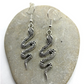 Boucles d'oreilles serpent Cobra, bijou en acier inoxydable argenté