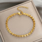 Bracelet "épis de blé", bijou en acier inoxydable