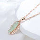Collier Tourmaline verte, bijou en alliage plaqué or 585 (14 carats) et en zircon naturel