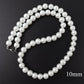Collier de perles beige ivoire, bijou en acrylique