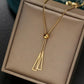 Collier pendentif géométrique, bijou en acier inoxydable
