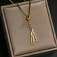 Collier pendentif géométrique, bijou en acier inoxydable