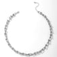 Collier Maillons en U, bijou en acier inoxydable argenté